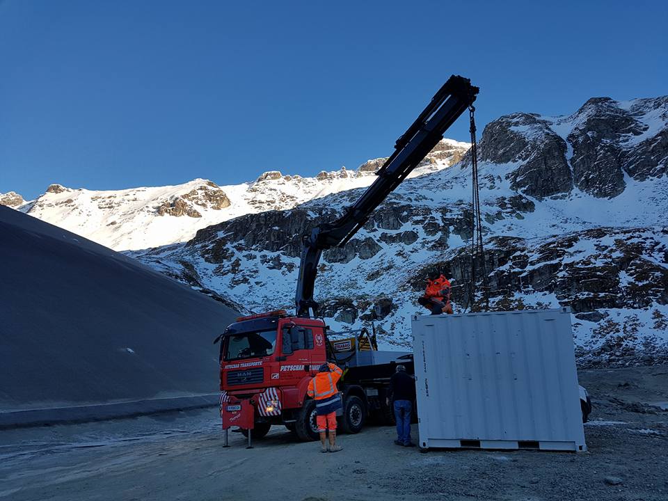Nachtarbeit mit LKW