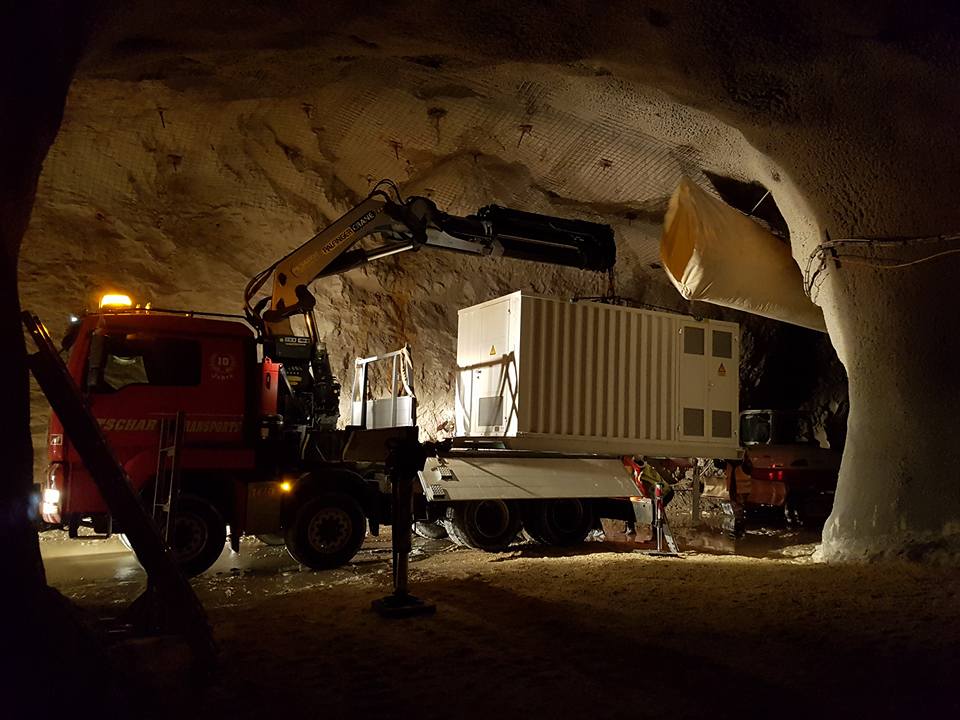 Transport durch den Tunnel